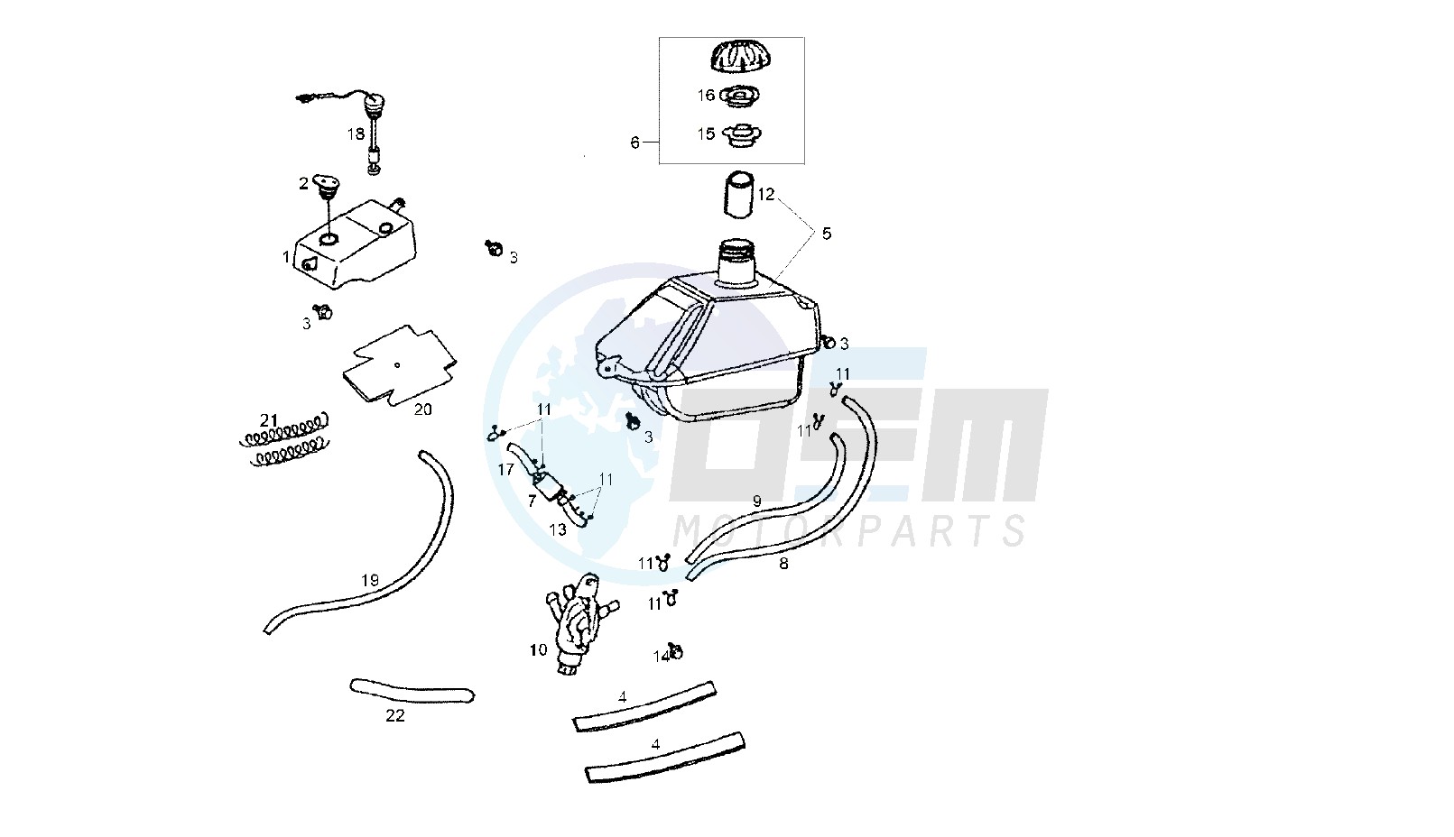 FUEL AND OIL TANK image