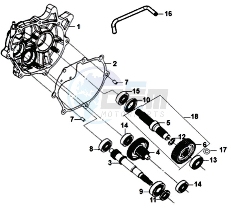 MISSION CASE - DRIVE SHAFT blueprint