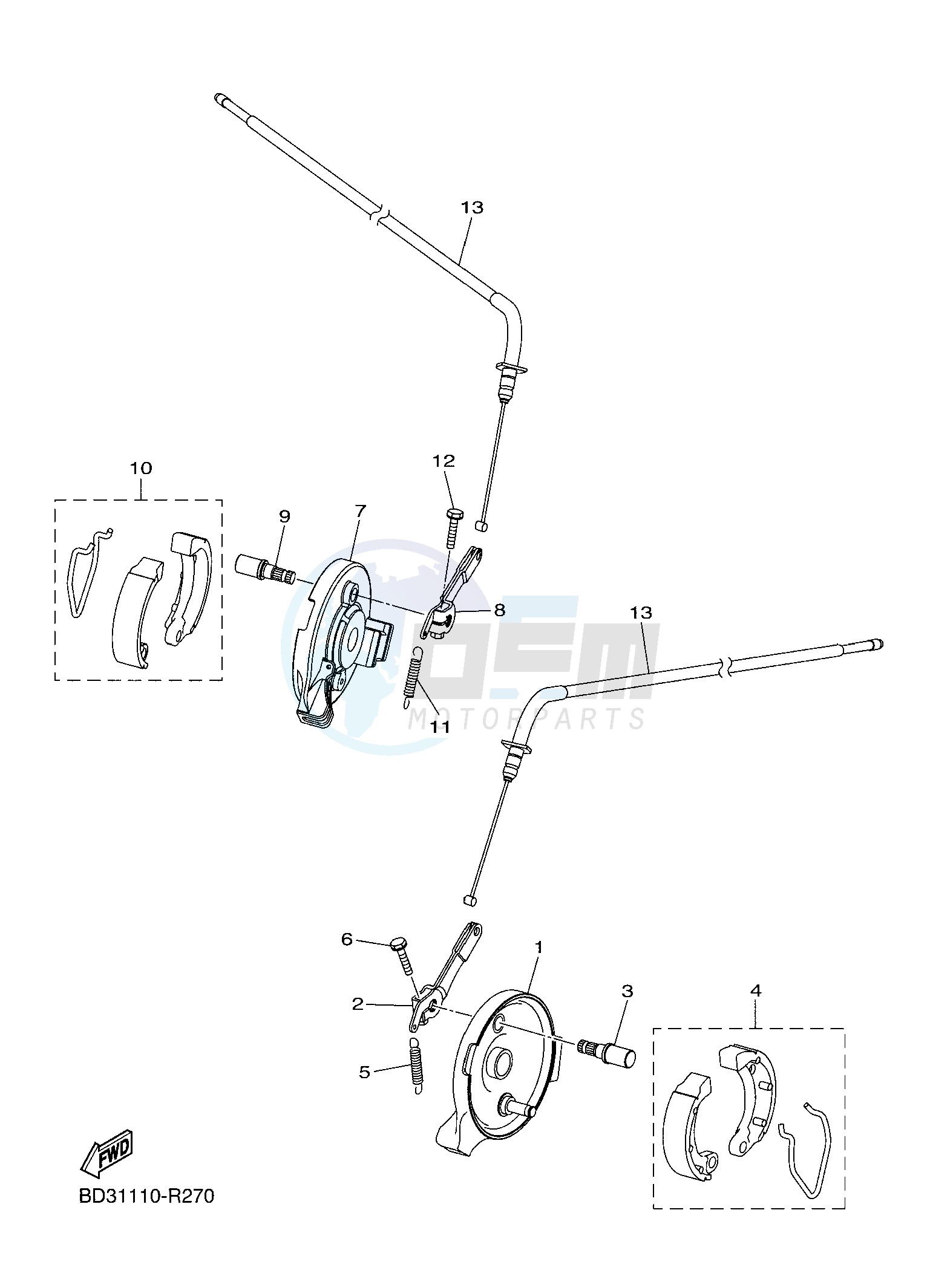 FRONT BRAKE blueprint