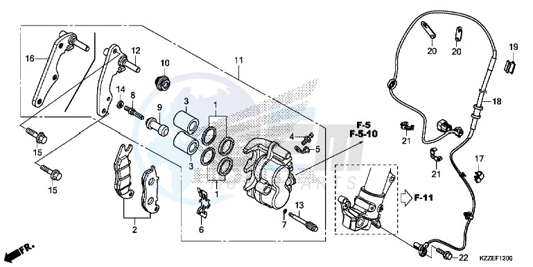 FRONT BRAKE CALIPER image