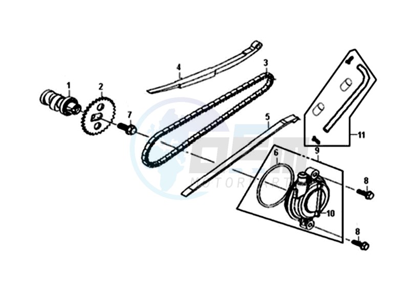 CHAIN / CHAIN TENSIONER  / CHAIN. image