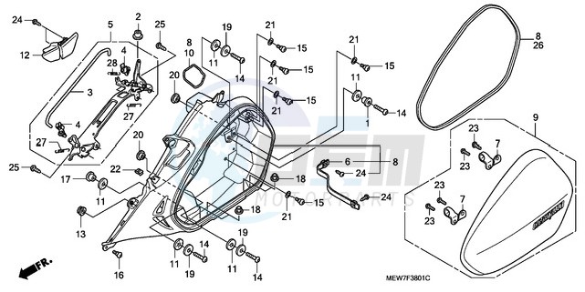 L. SADDLEBAG blueprint