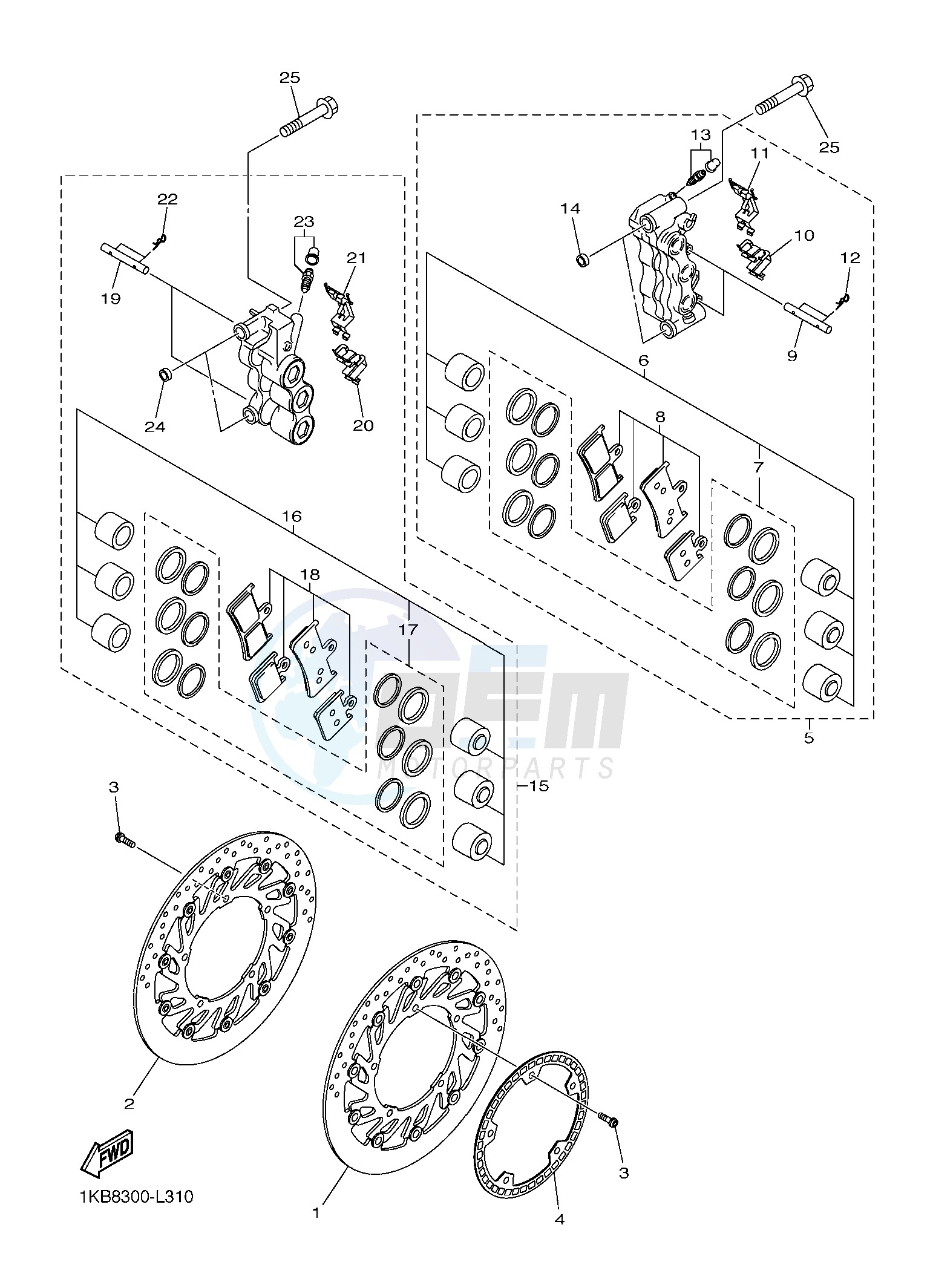 FRONT BRAKE CALIPER image