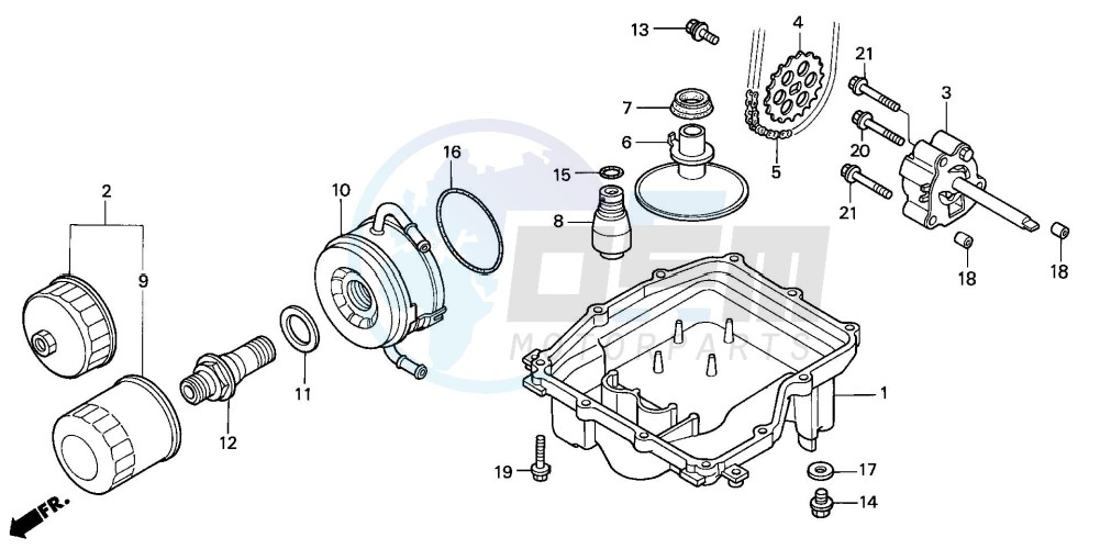 OIL PAN/OIL PUMP blueprint