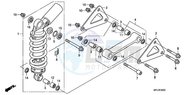 REAR CUSHION blueprint