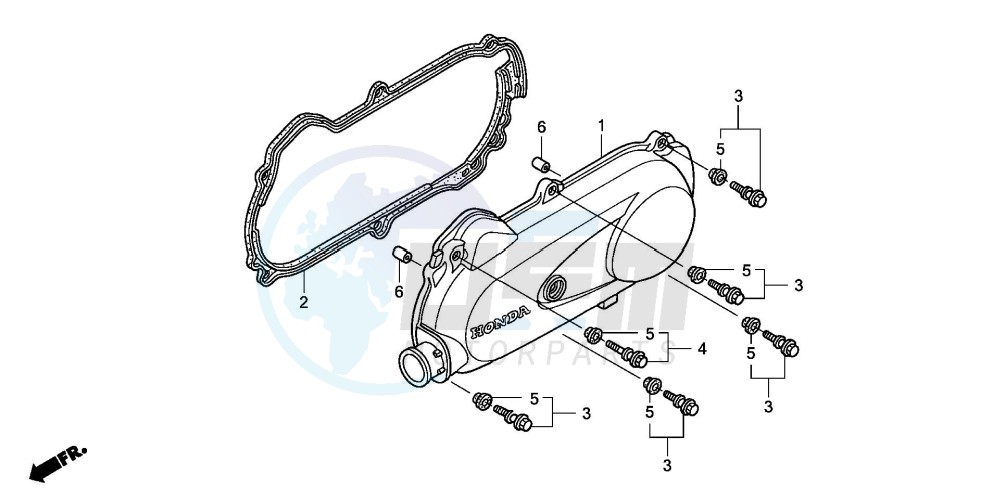 LEFT SIDE COVER blueprint