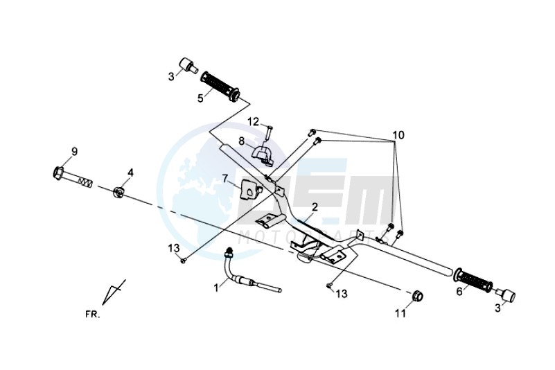 HANDLEBAR / COWLING blueprint