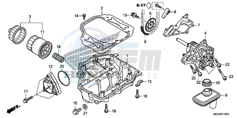 OIL PUMP (VFR1200X) image