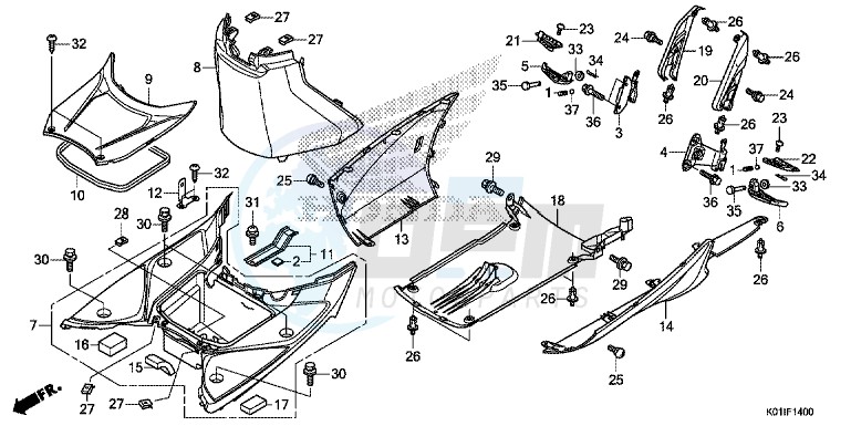 FLOOR STEP/UNDER COVER blueprint