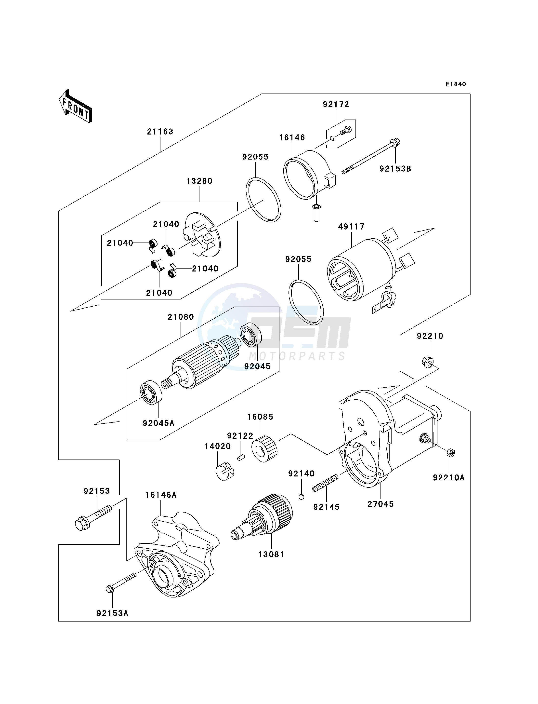 STARTER MOTOR blueprint