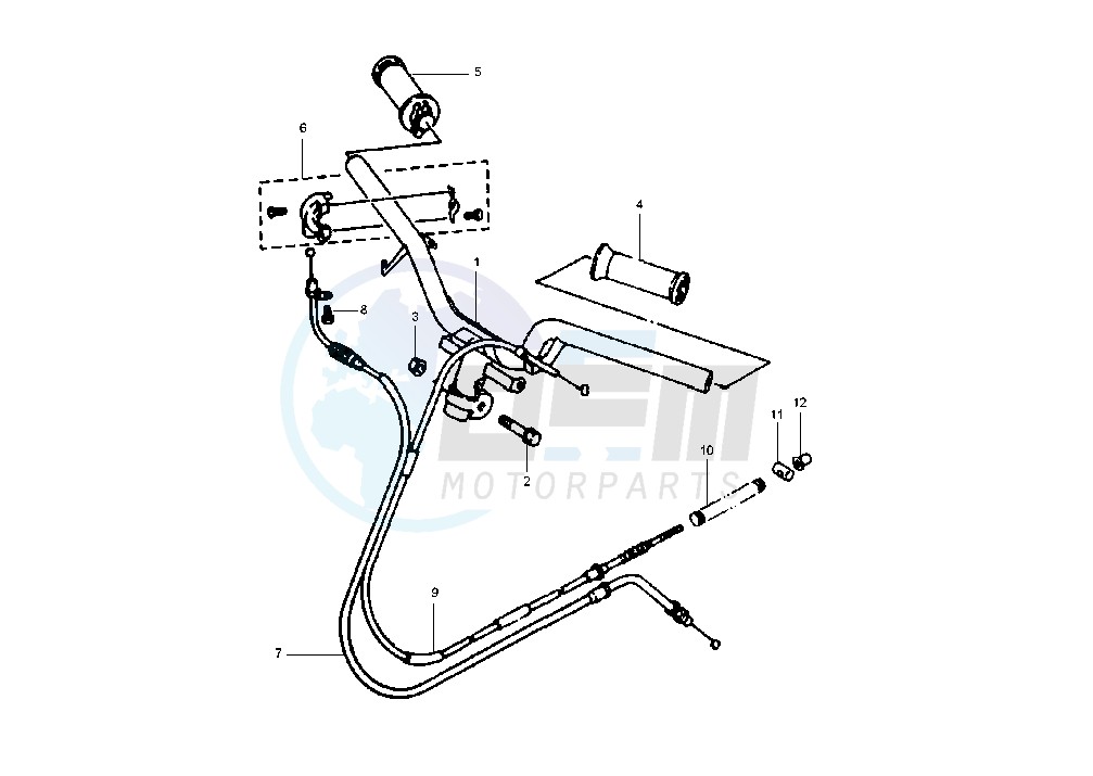 STEERING HANDLE -CABLE blueprint