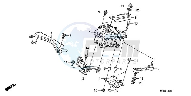 STEERING DAMPER blueprint