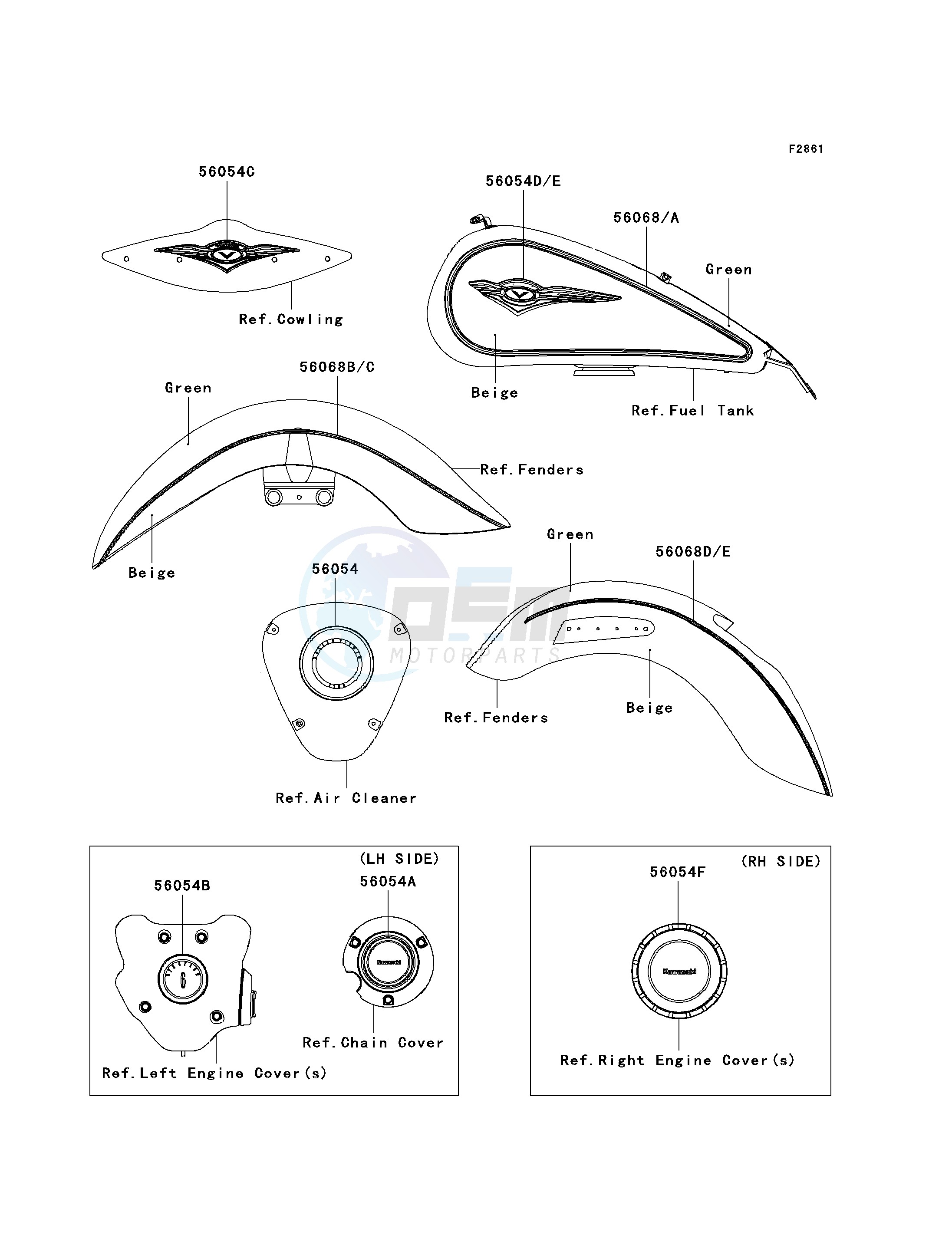 DECALS-- GREEN_BEIGE- - blueprint