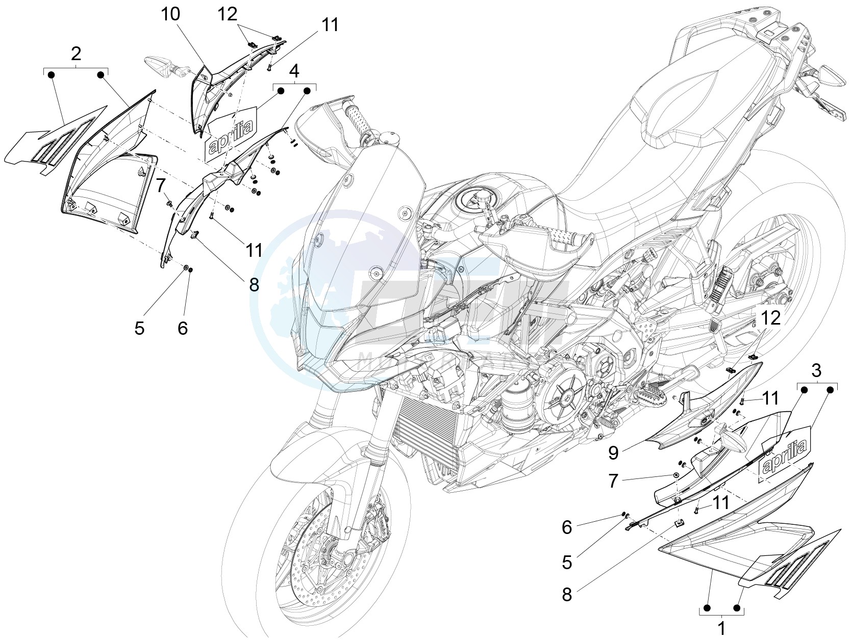 Side fairing blueprint