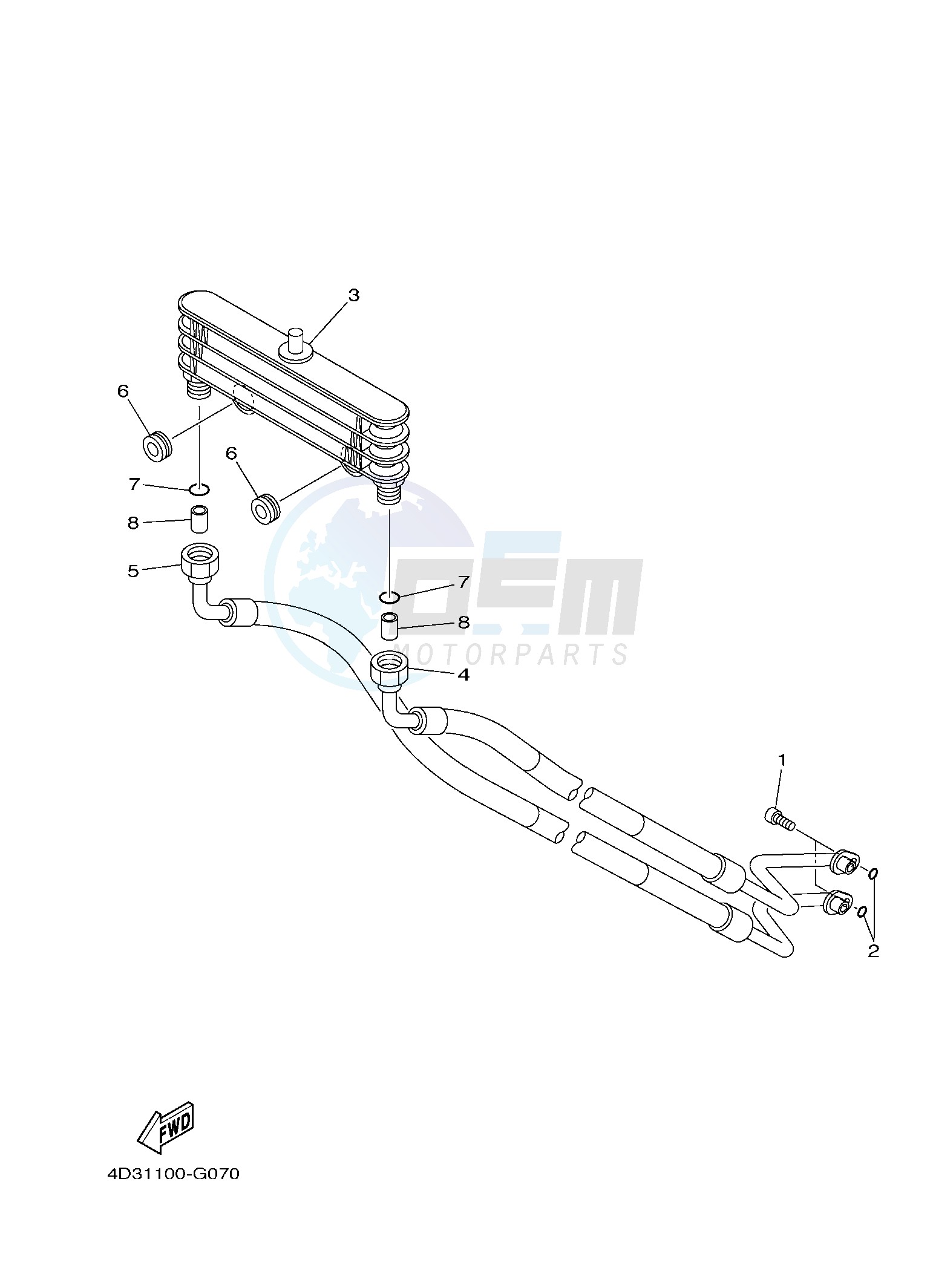 OIL COOLER blueprint