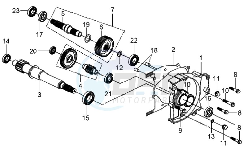 CRANKCASE - DRIVE SHAFT image