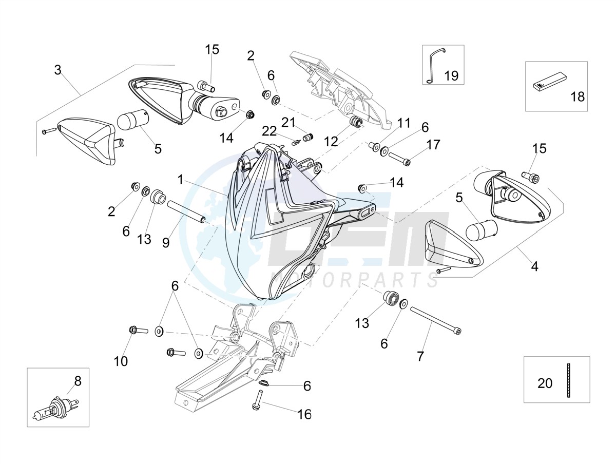 Front lights blueprint