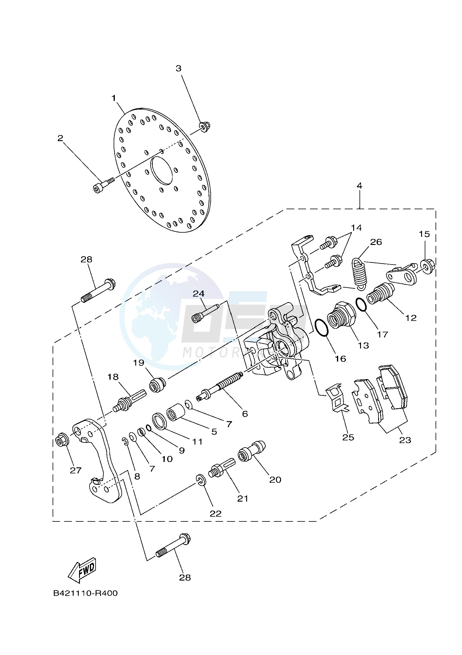 REAR BRAKE CALIPER 2 image