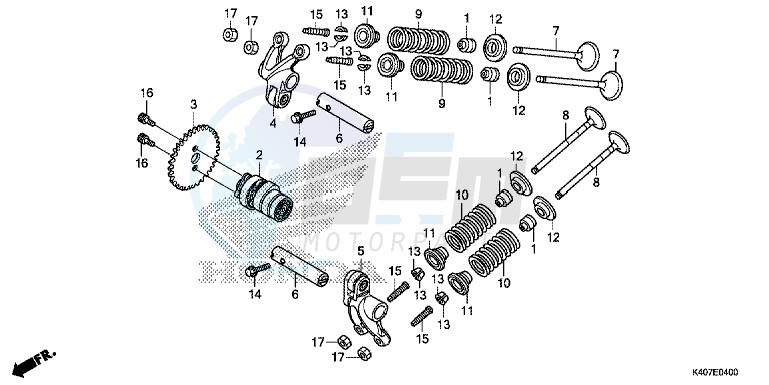 CAMSHAFT/ VALVE blueprint