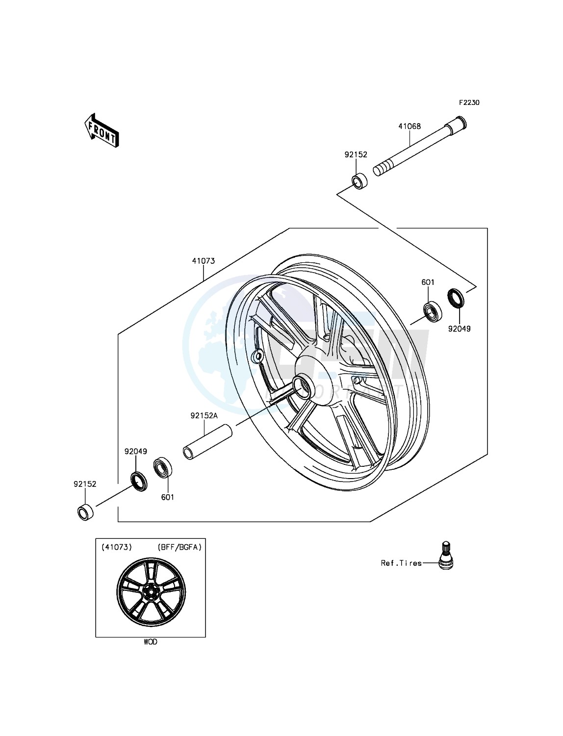 Front Hub blueprint