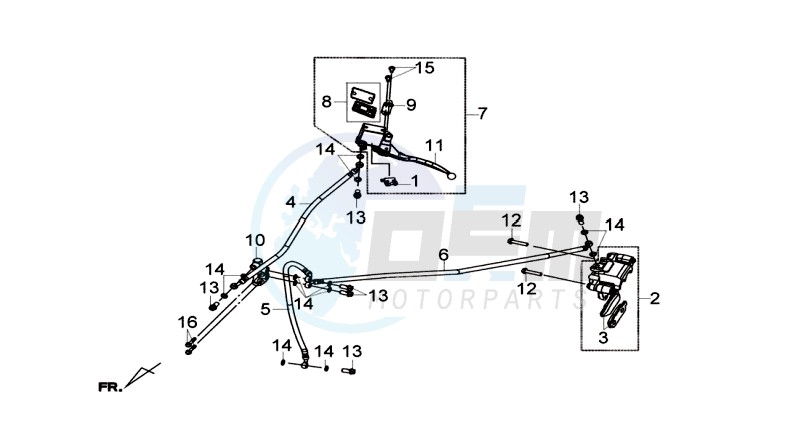 REAR BRAKE CALIPER / BRAKE MOUNT image