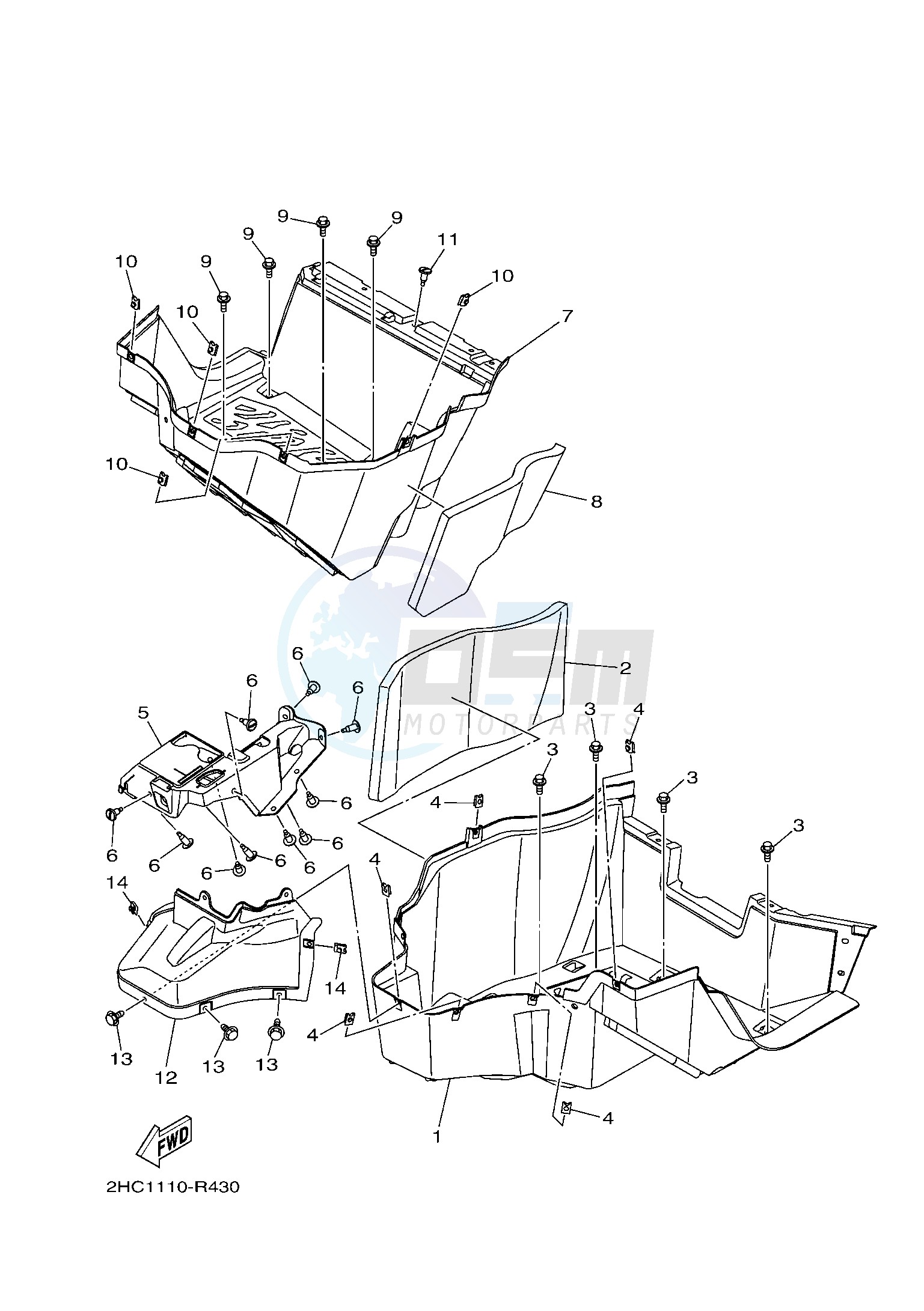 STAND & FOOTREST blueprint