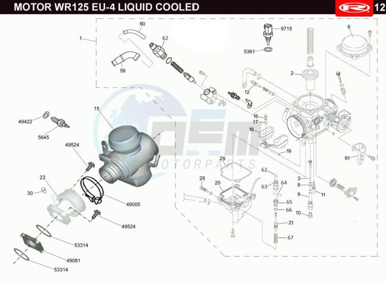 CARBURETTOR - HT-COIL  EURO4 blueprint