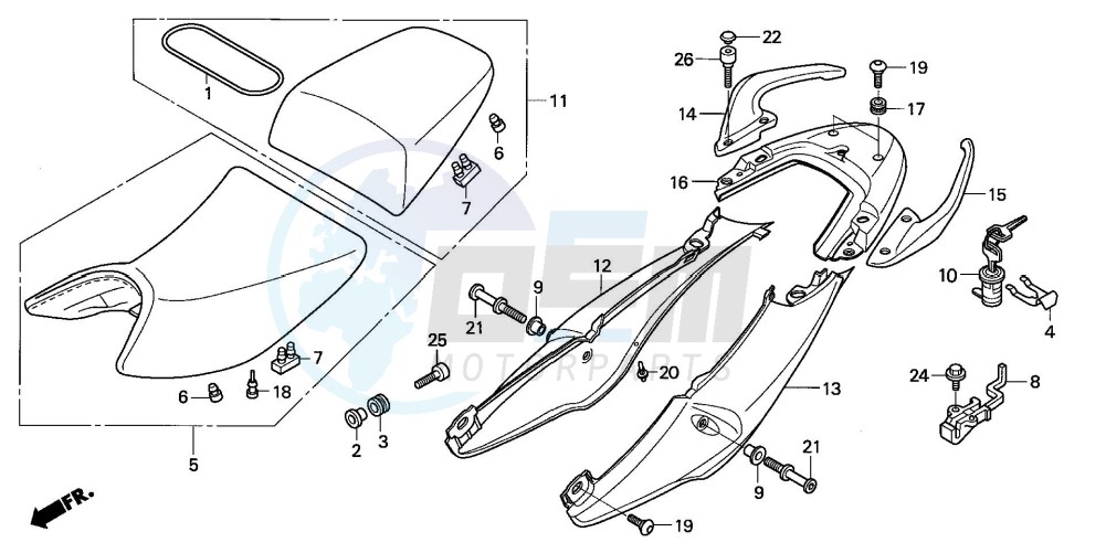 SEAT/SEAT COWL blueprint