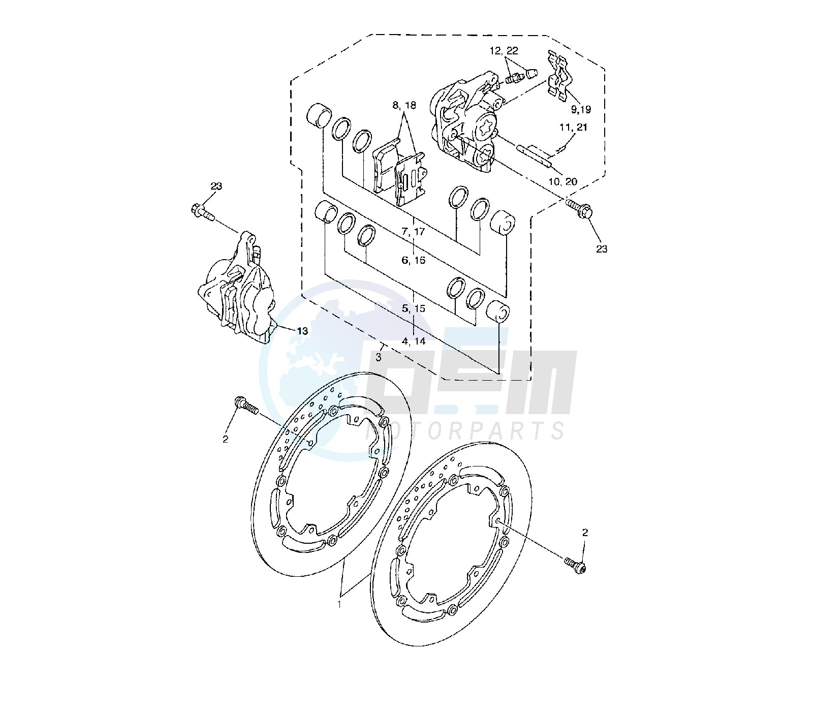 FRONT BRAKE CALIPER image