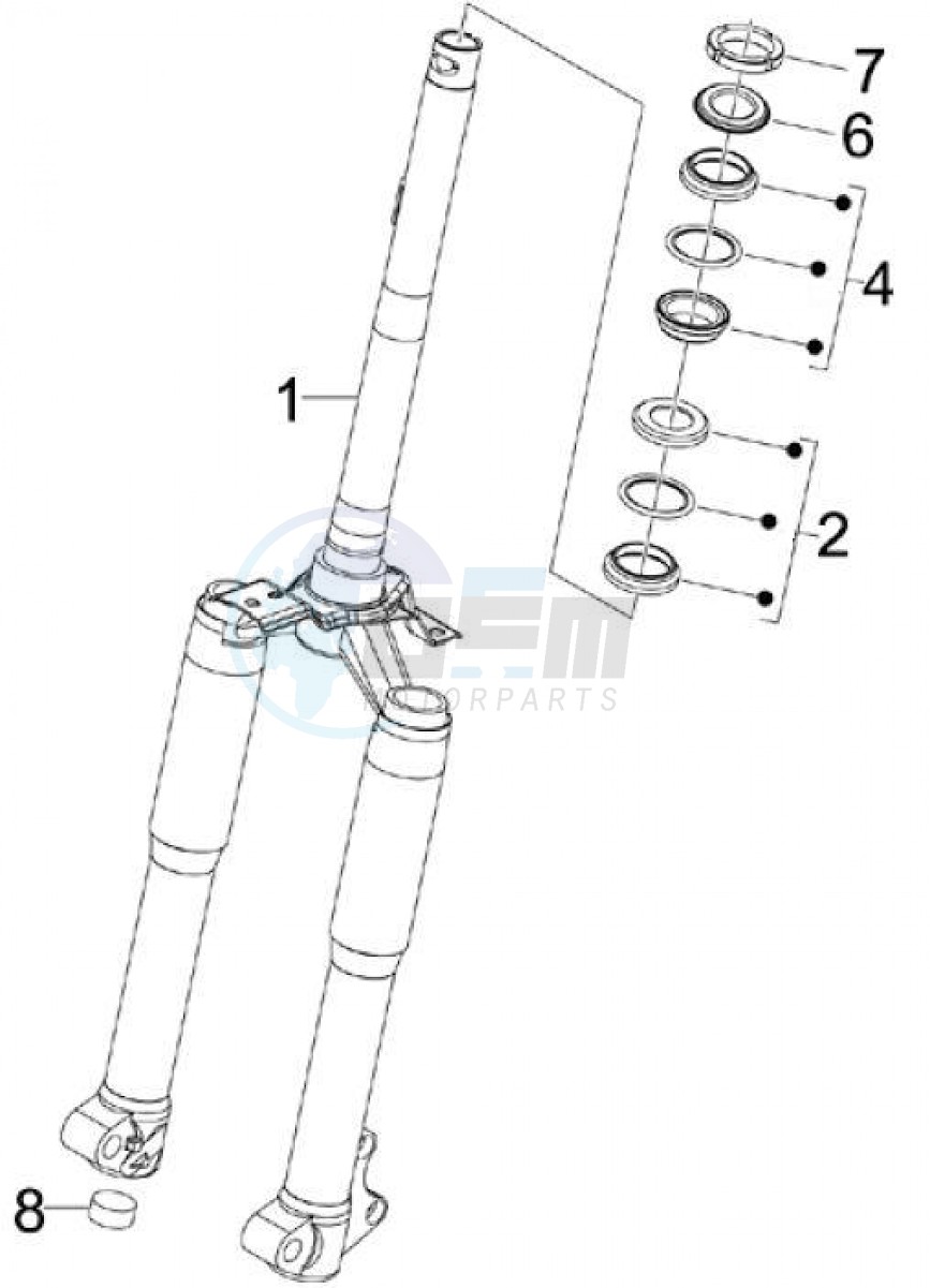 Front fork (Positions) blueprint