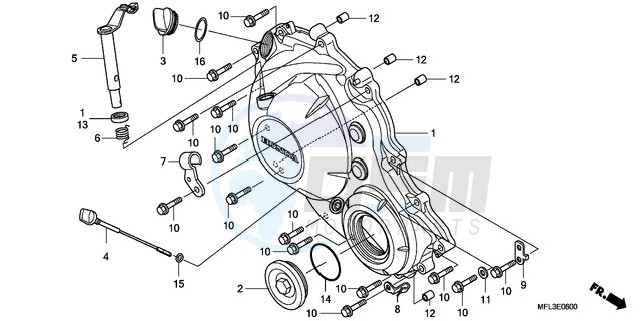 RIGHT CRANKCASE COVER image