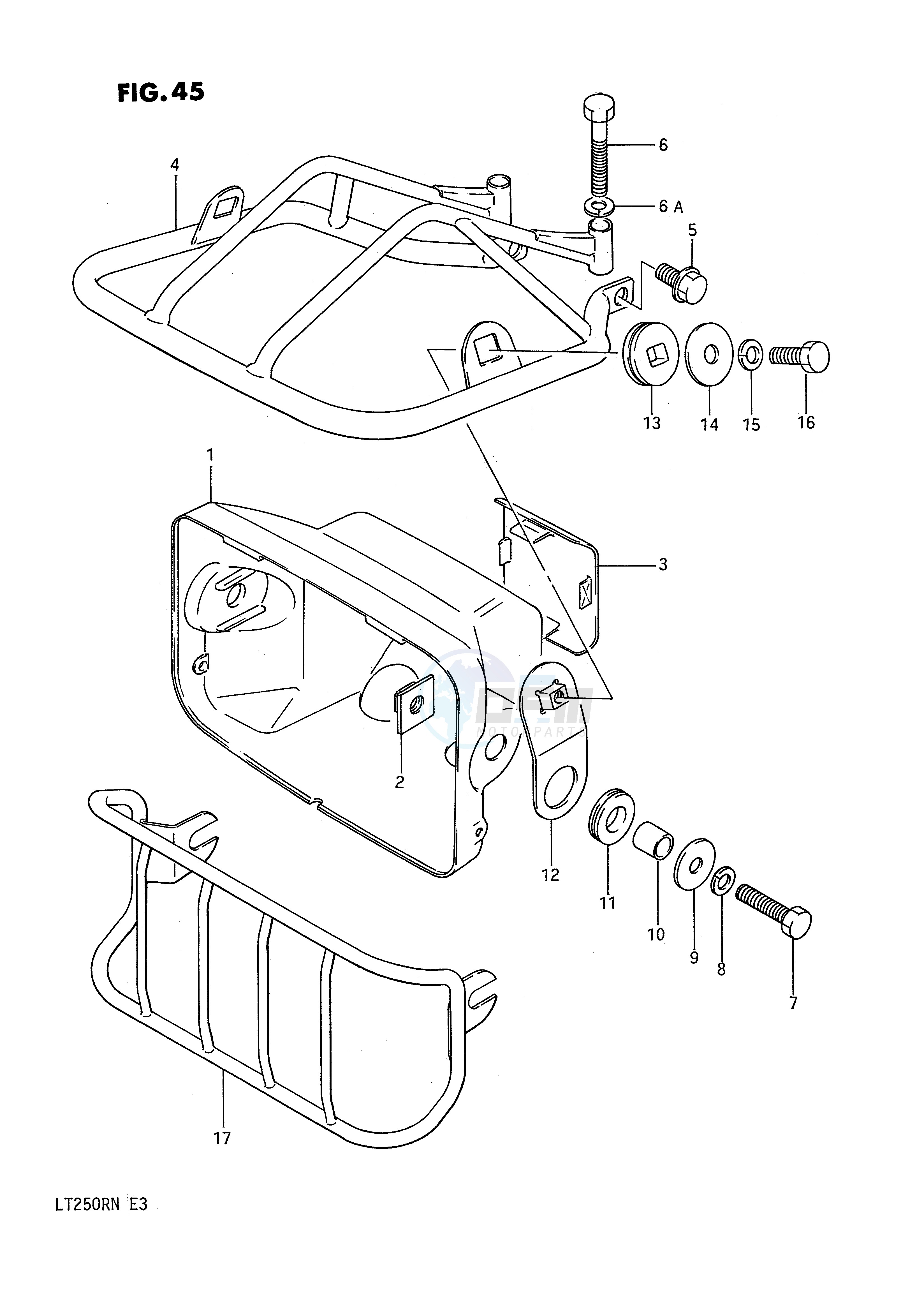 HEADLAMP HOUSING blueprint