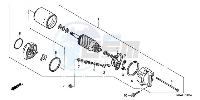 STARTING MOTOR blueprint