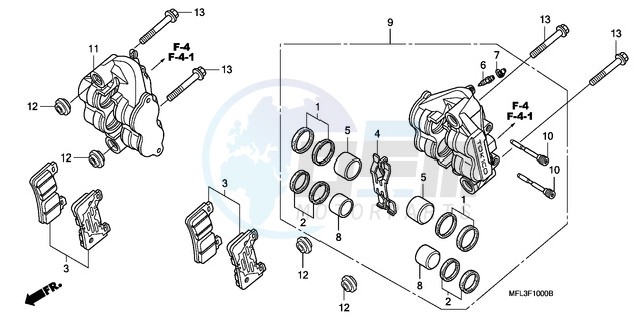 FRONT BRAKE CALIPER image