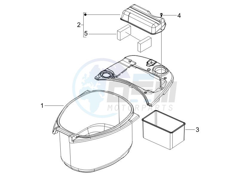 Helmet housing - Undersaddle blueprint