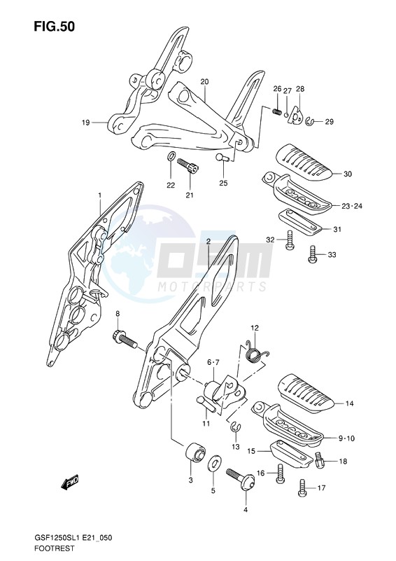 FOOTREST blueprint