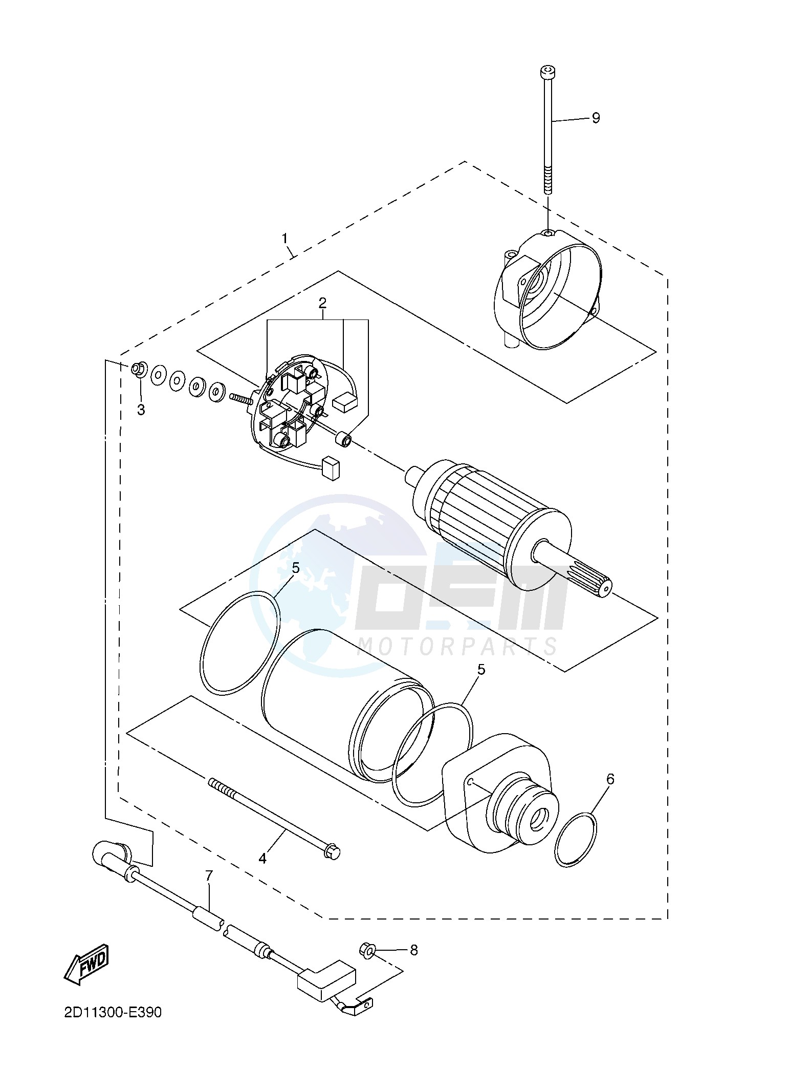 STARTING MOTOR image