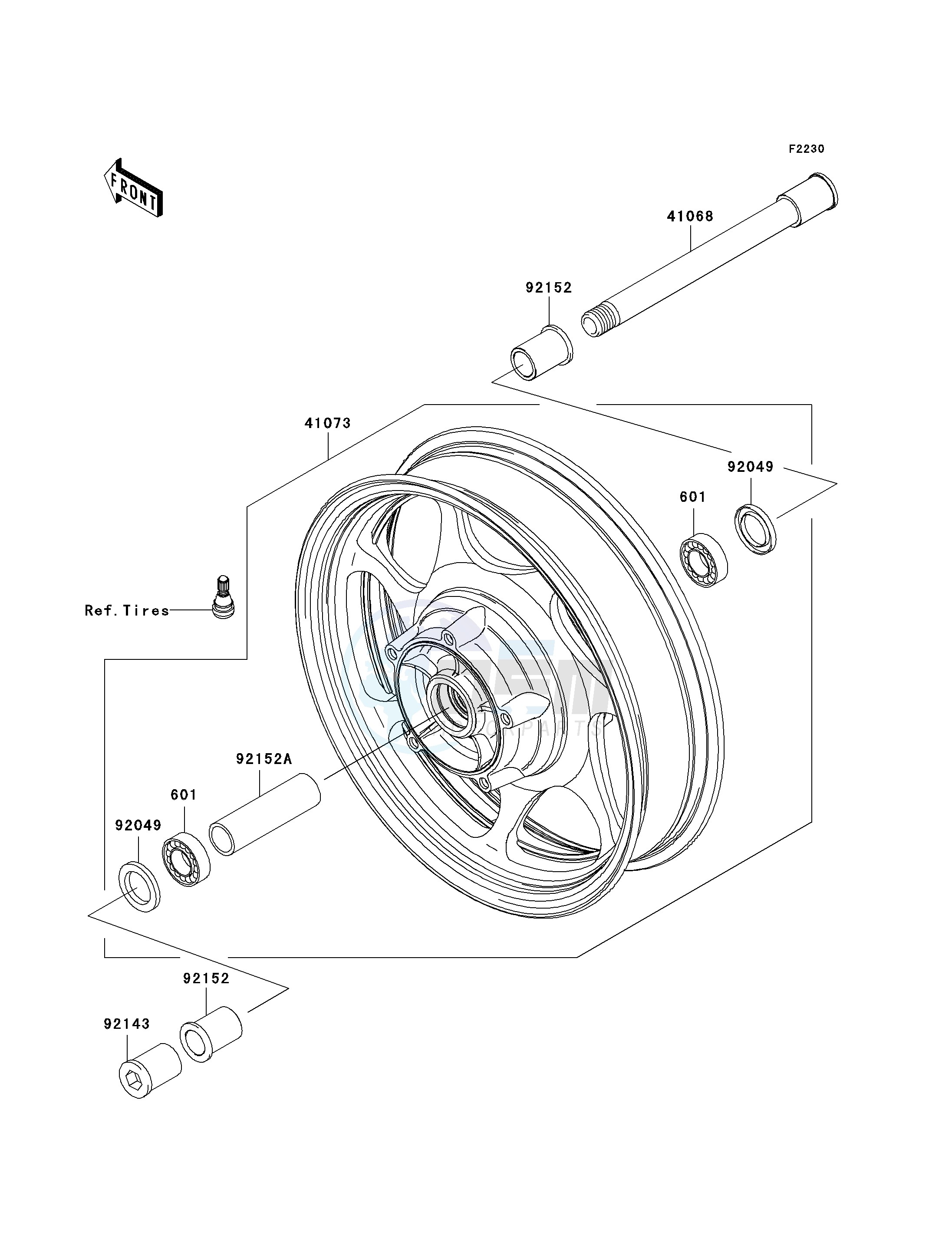 FRONT WHEEL image