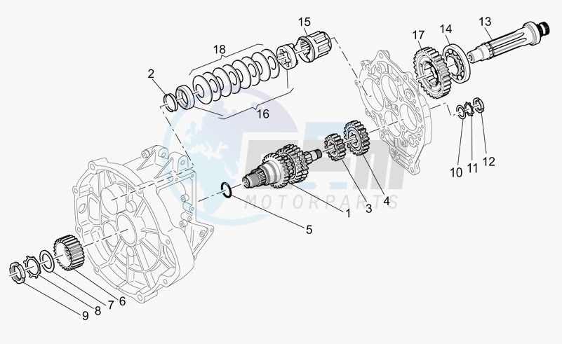 Primary gear shaft image