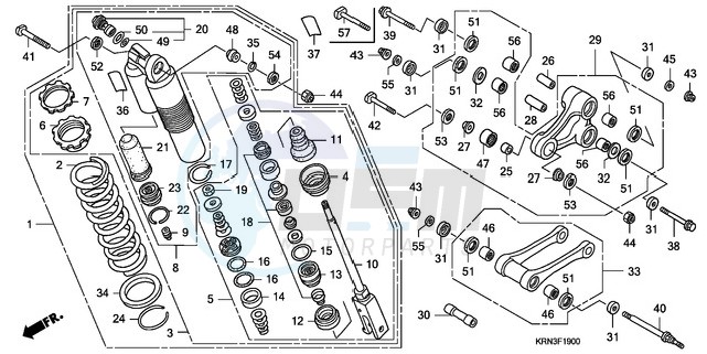 REAR CUSHION blueprint