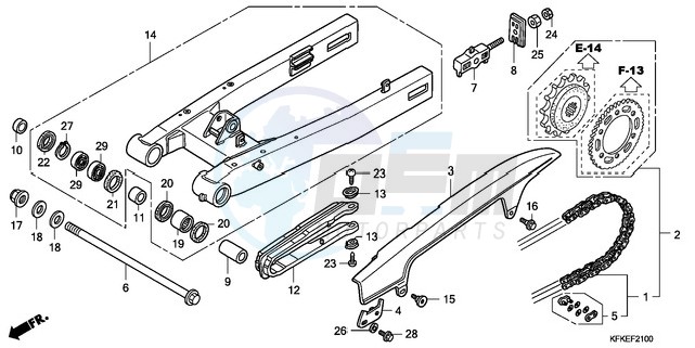 SWINGARM/CHAIN CASE image