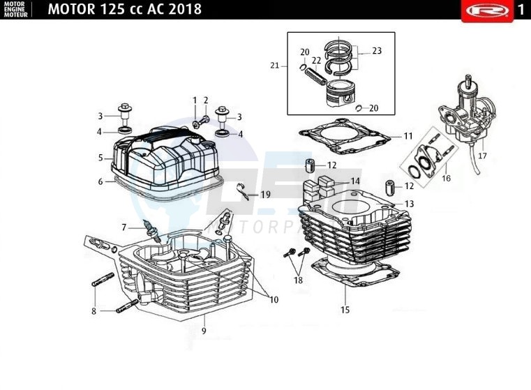 CYLINDER HEAD - CYLINDER blueprint