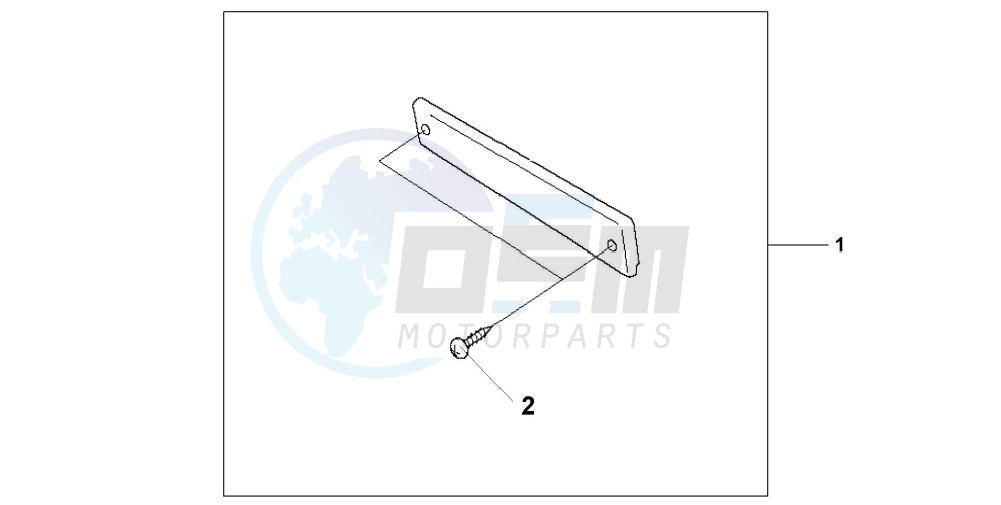 PILLION BACKREST PAD blueprint