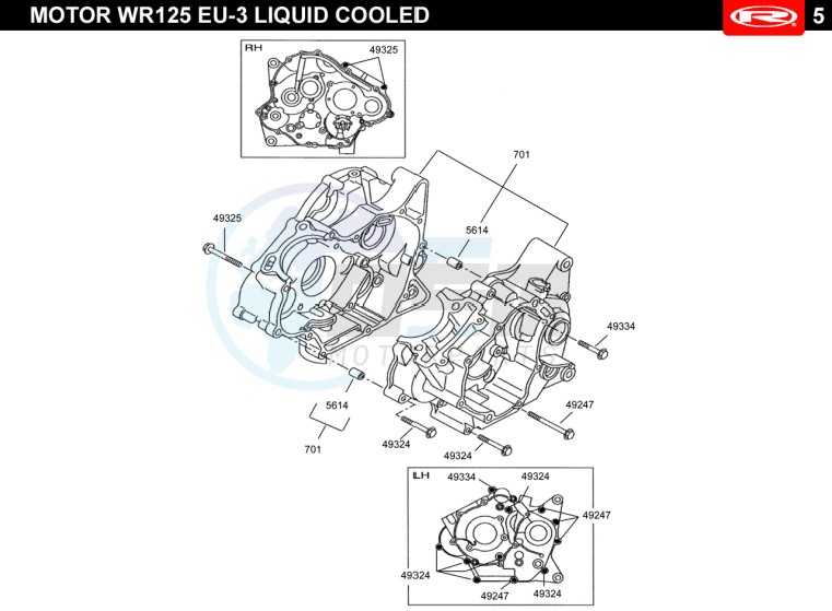 CRANKCASE  EURO3 blueprint