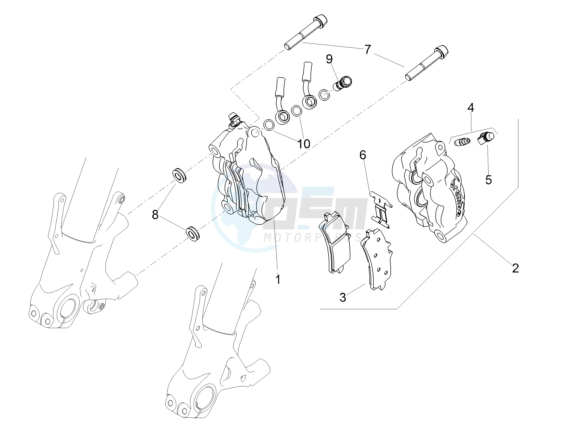 Front brake caliper image