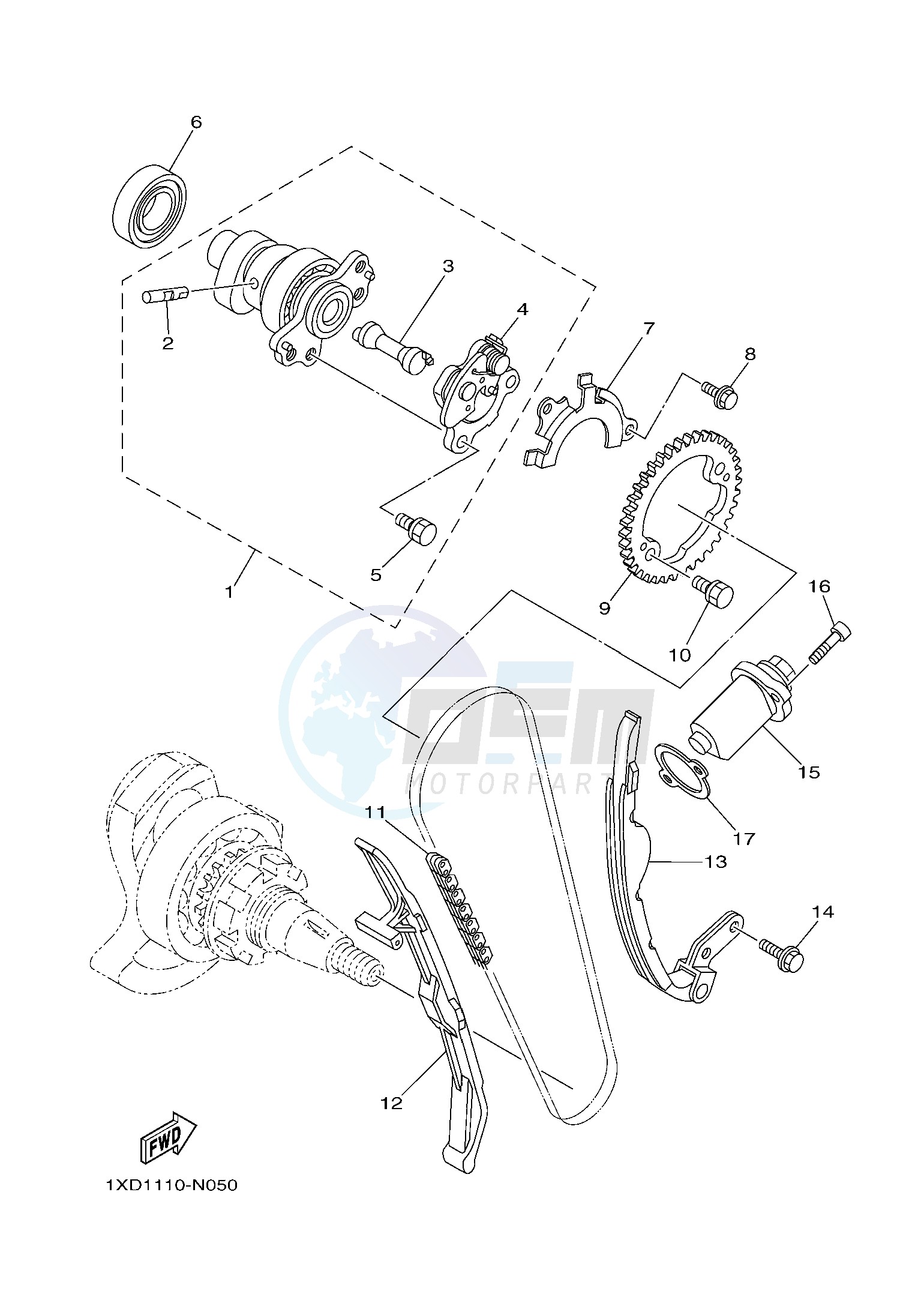 CAMSHAFT & CHAIN blueprint