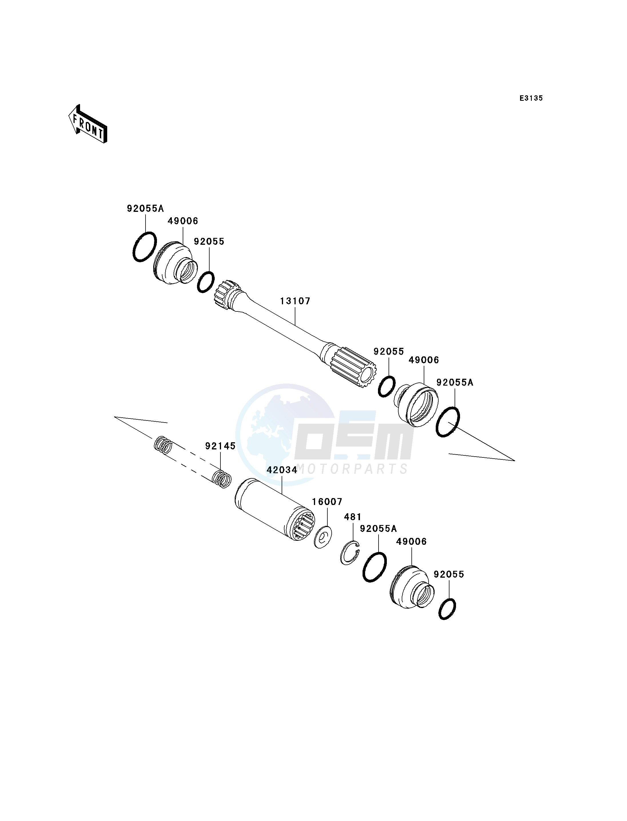 DRIVE SHAFT-PROPELLER blueprint