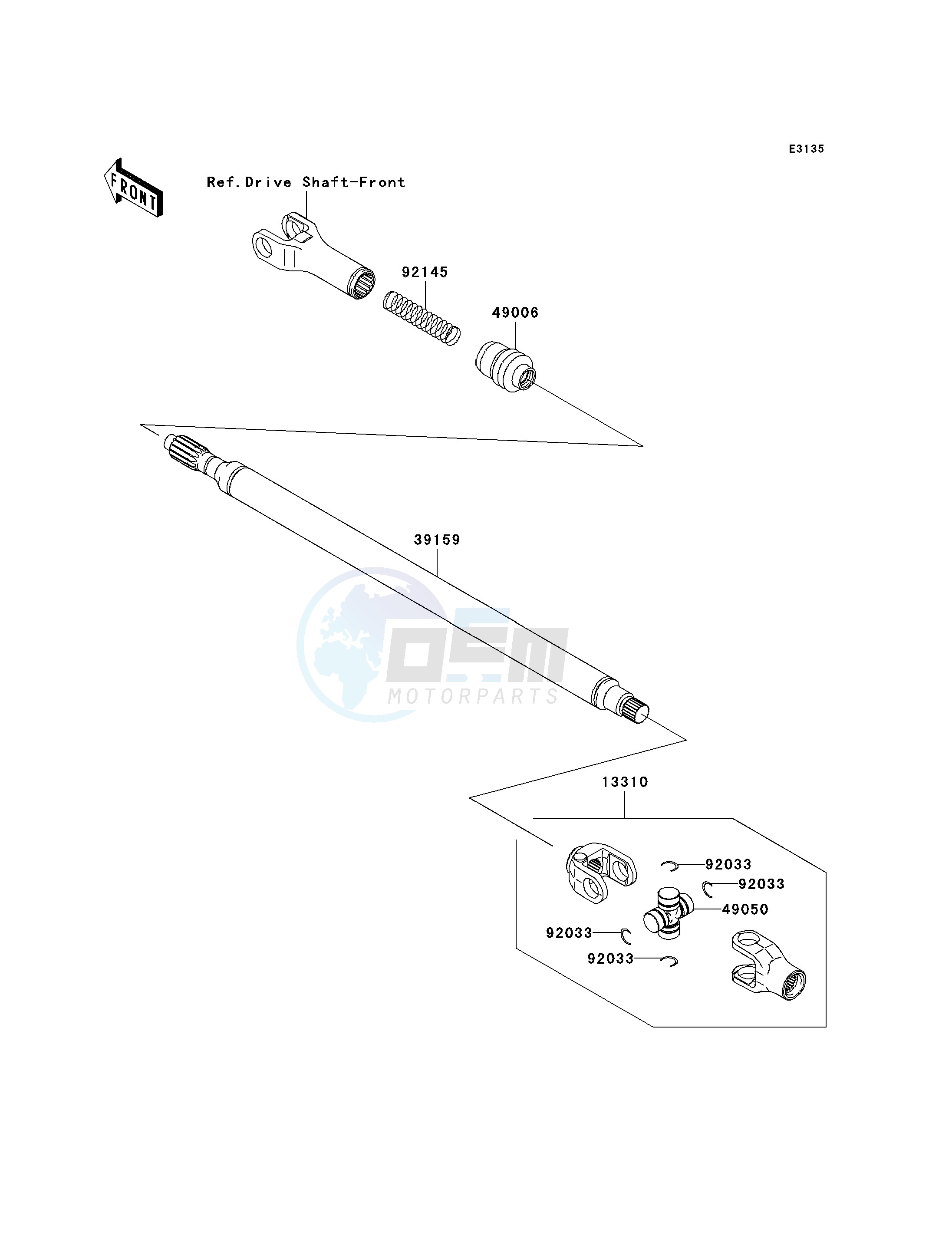 DRIVE SHAFT-PROPELLER blueprint