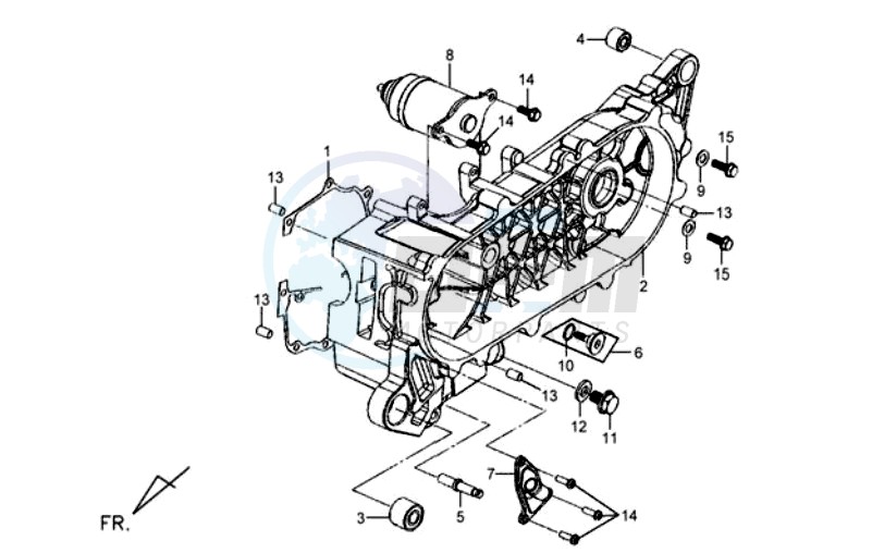 CRANKCASE COVER LEFT image