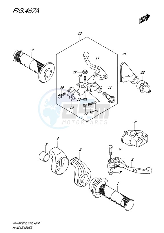 HANDLE LEVER image